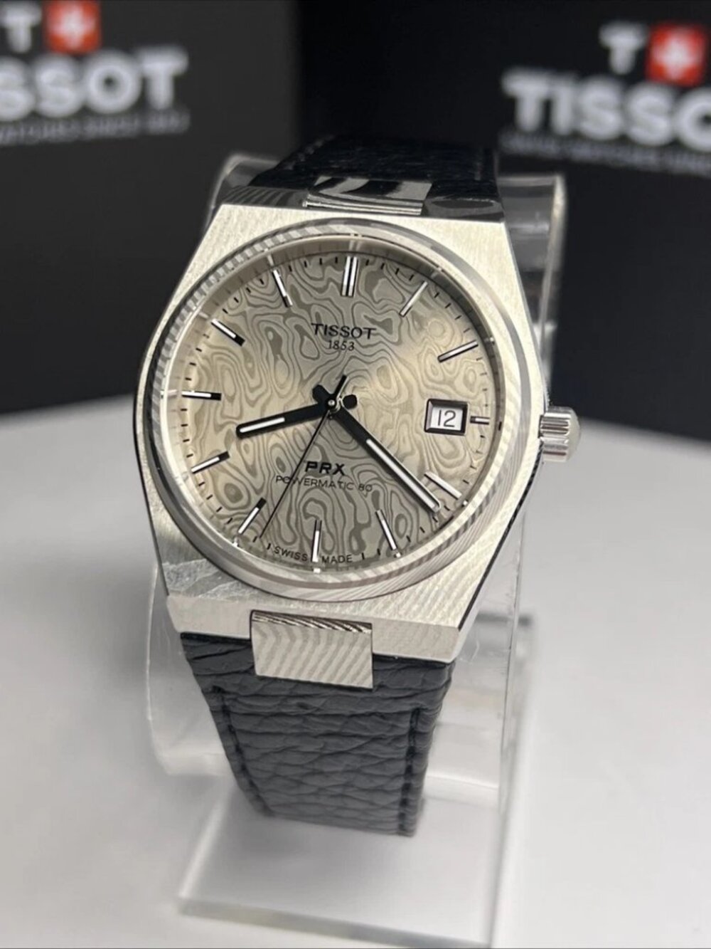 Tissot PRX Powermatic 80 Automatic Mens Date Watch 38mm Damascus Stee